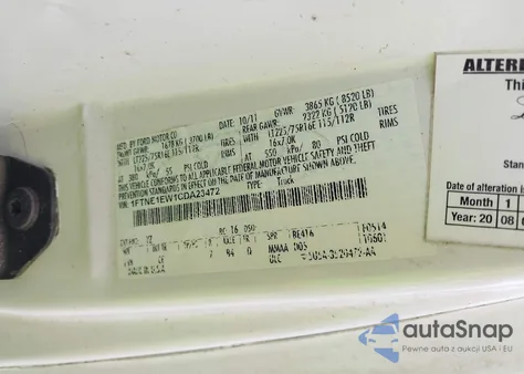 2012 Ford E-150 Commercial из США, поврежденный, VIN 1FTNE1EW1CDA23472